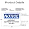 Signmission Emergency Equipment Shut Down Off Only, 14 in W x Rectangle, Aluminum OS-2PACK-NS-A-1014-L-11785 - alternate 4